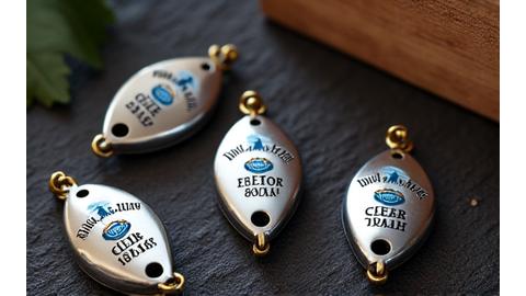 釣りクラブのロゴが入った記念品としてのカスタムジグ